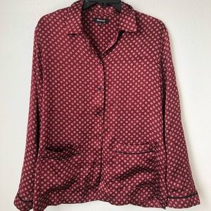 100% silk madewell top